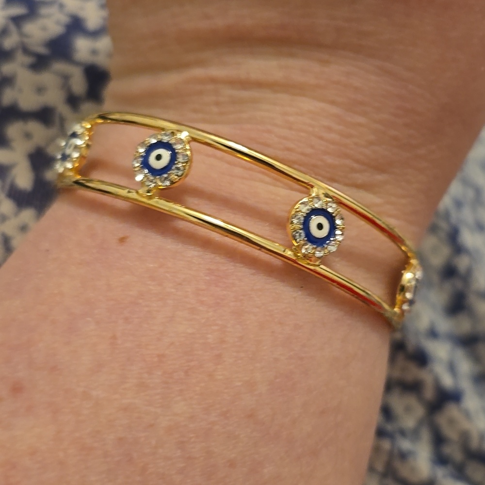 Evil Eye cuff bracelet